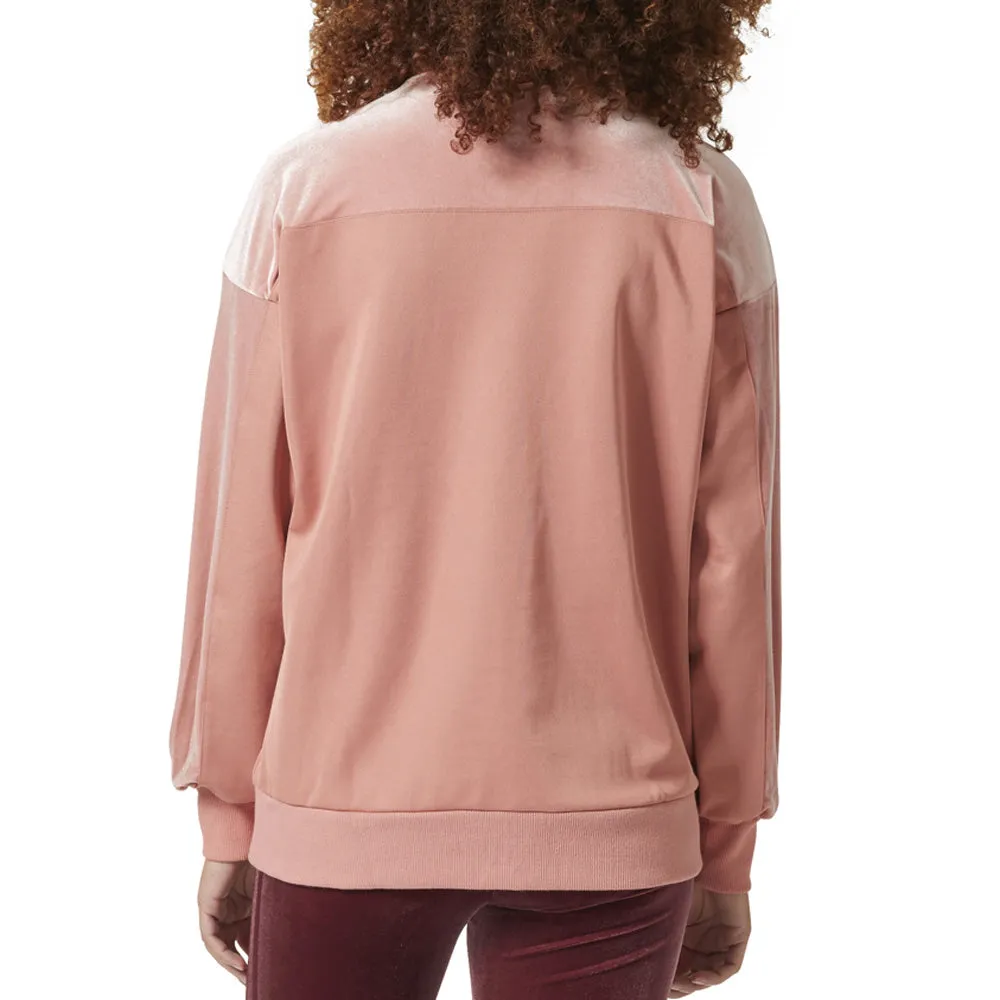 Adidas Originals Velvet Vibes Crew Women's Sweatshirt Raw Pink