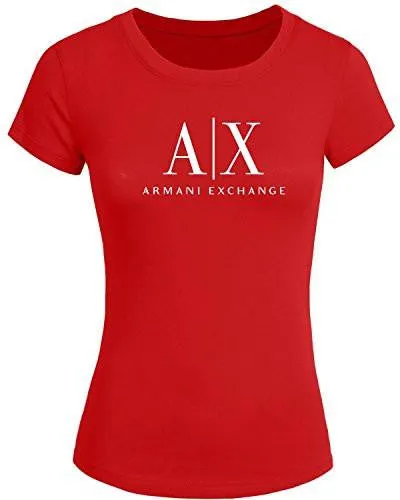 Armani Exchange For Printed Short Sleeve Tops T Shirts