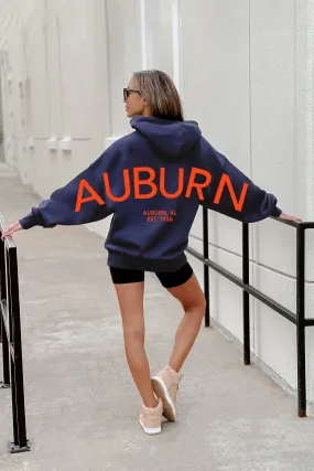 AUBURN TIGERS NEVER STOP OVERSIZED PREMIUM WEIGHT HOODIE