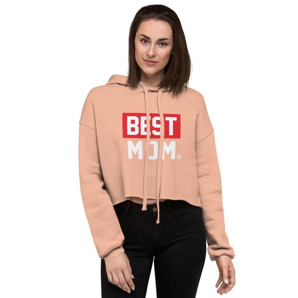 BEST MOM Printed HoodieCrop Hoodie