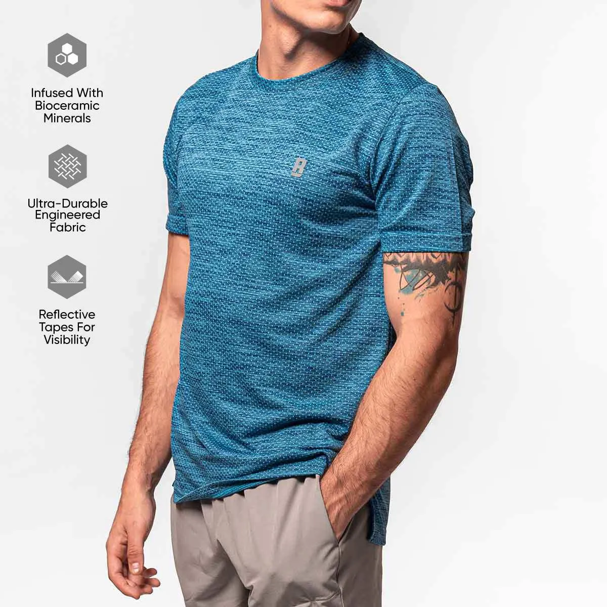 Boost Tee Men - Blue Marine