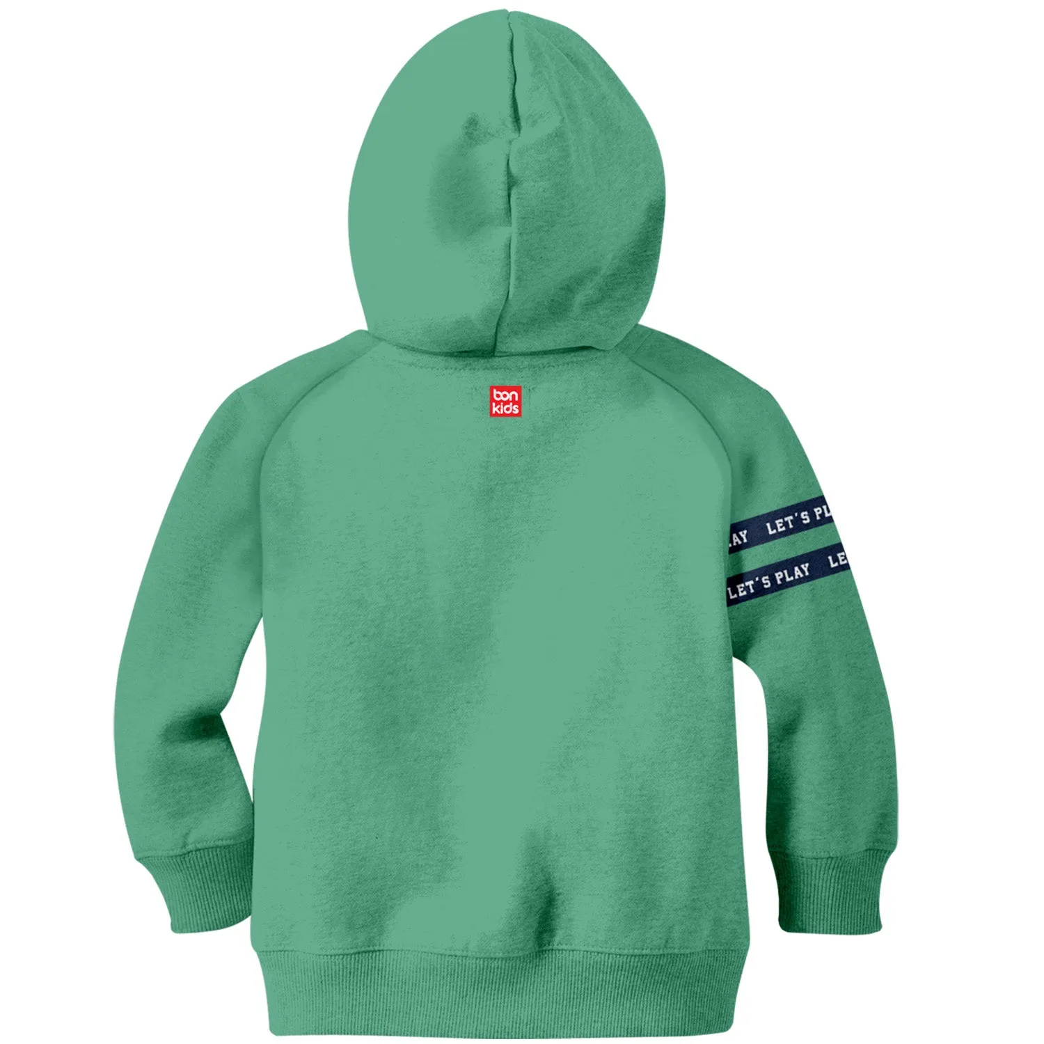 Boys Embroidery Green Hoodies