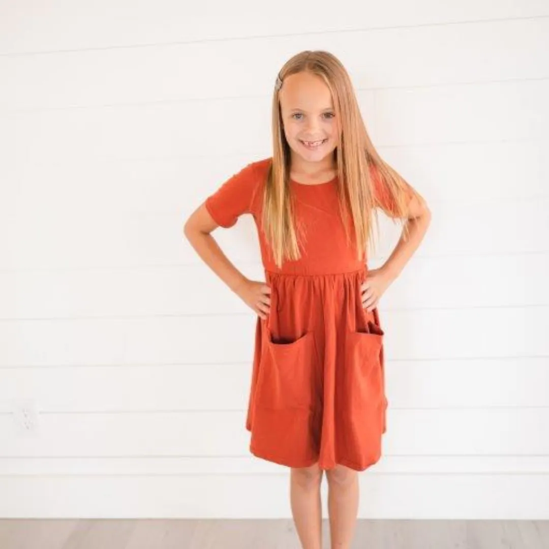 Brick Twirl Dress