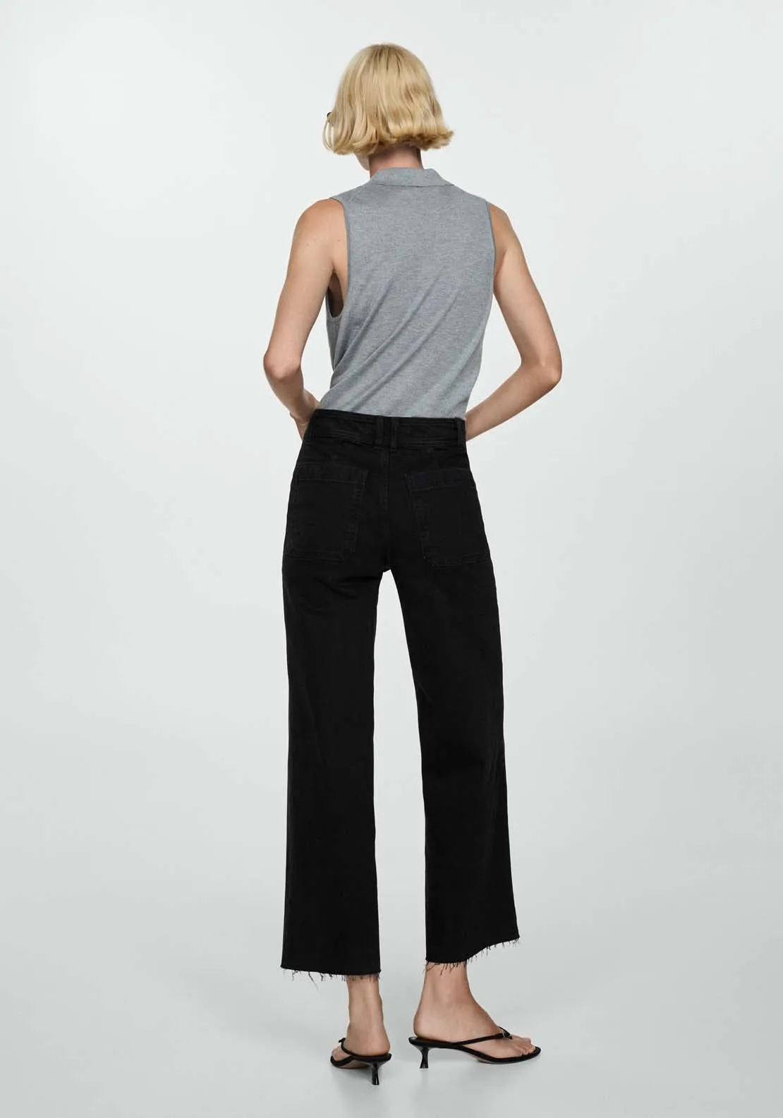 Catherin high-rise culotte jeans - Open Gray