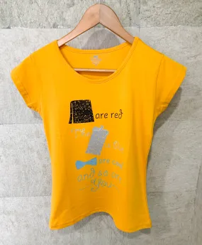 Cool - Mustard Printed Tees