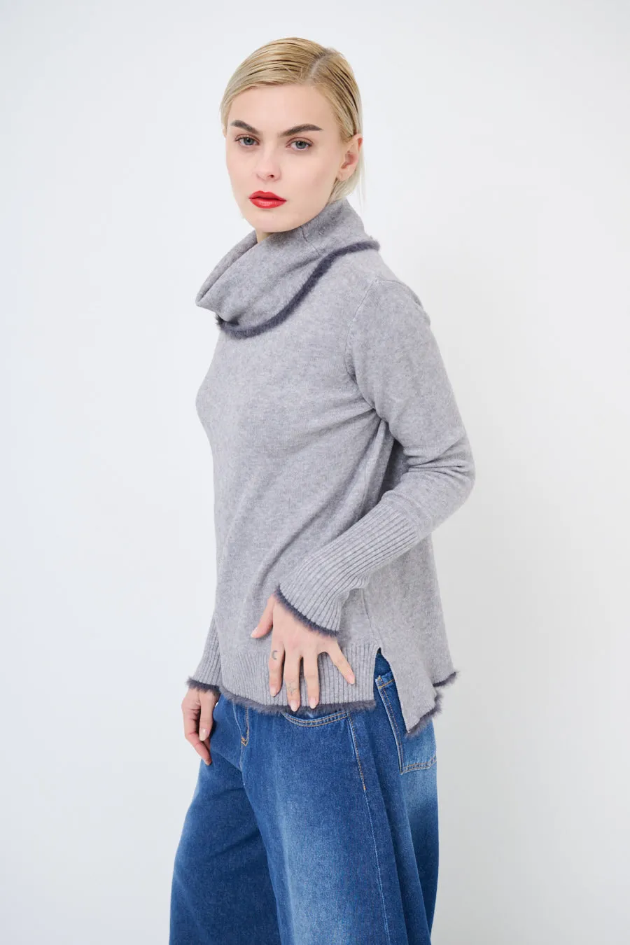 Cozy cowl neck sweater wholesale