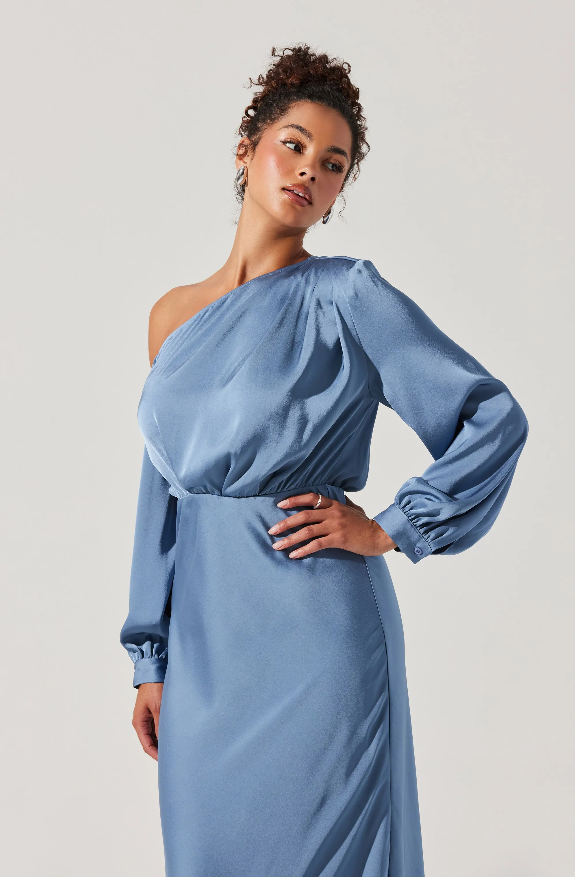 Elwood Satin Off Shoulder Dress