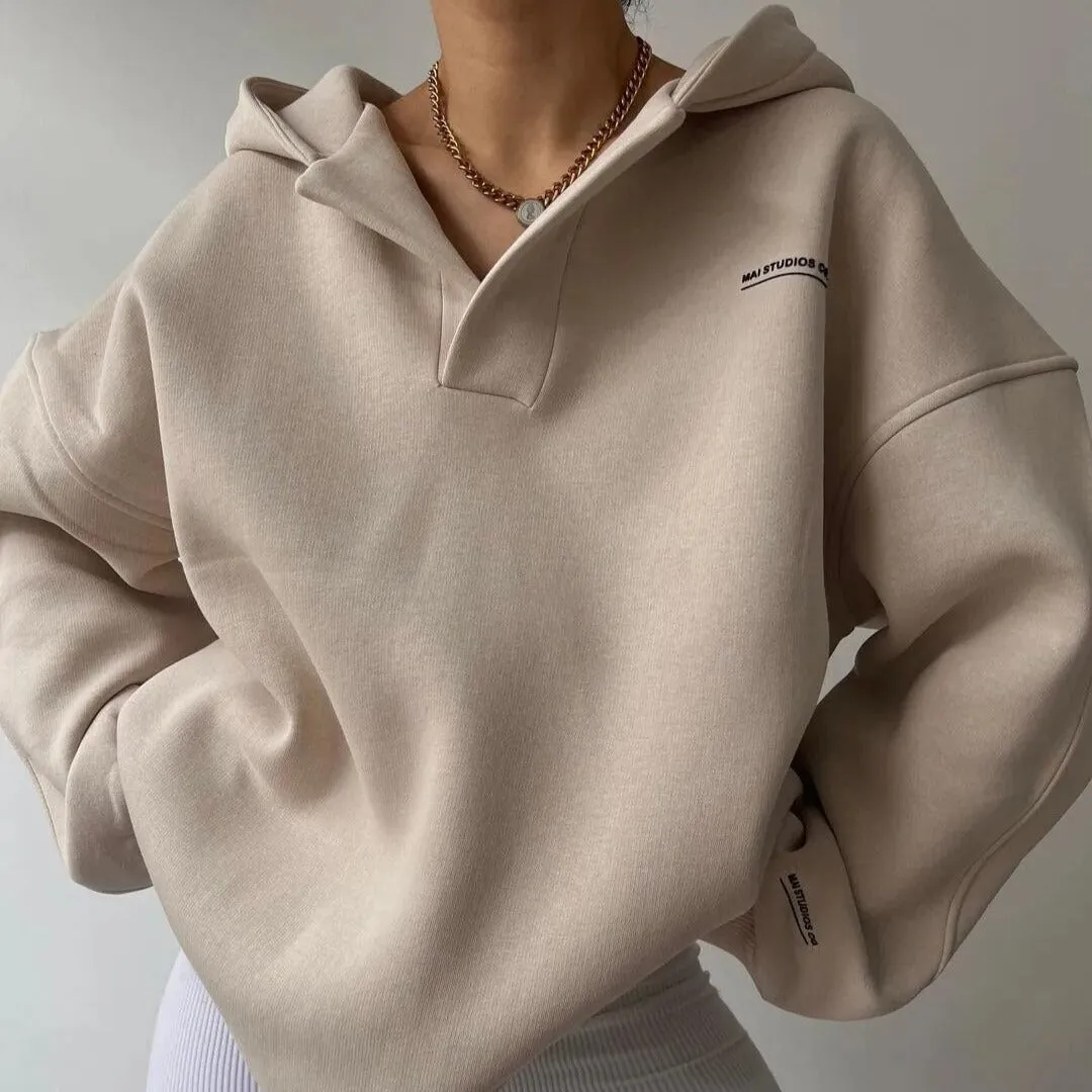 Essential Mai Hoodie | Trendy oversized trui met capuchon voor vrouwen