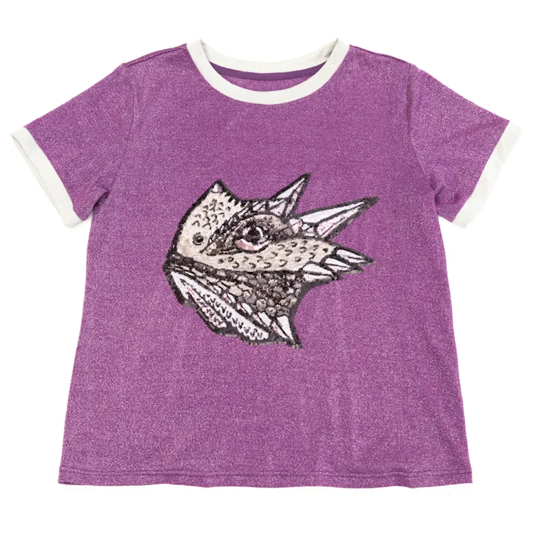 Glitter Purple Frog Tee