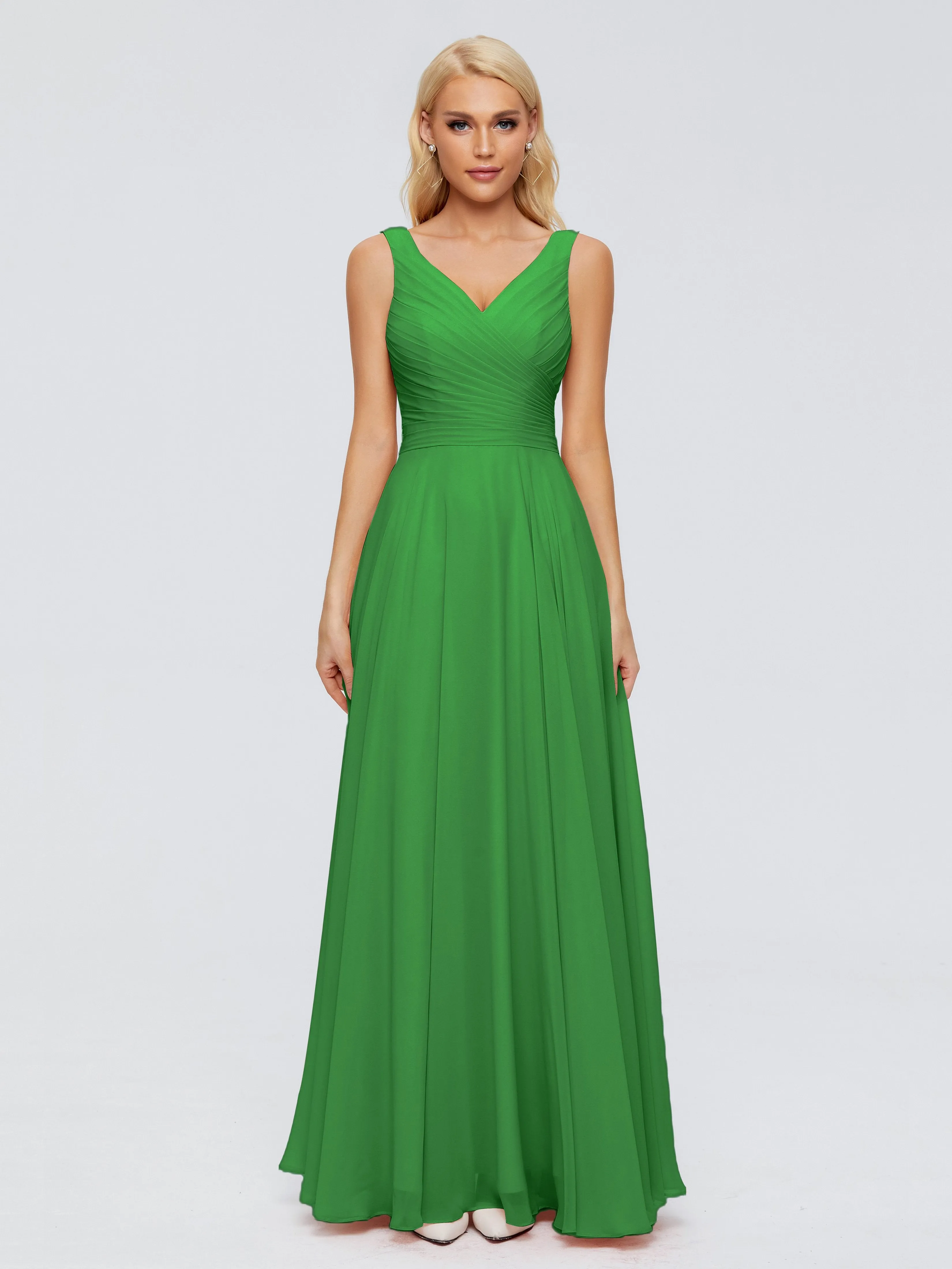 Green Chiffon Bridesmaid Dresses Ryleigh Flowy Chiffon Bridesmaid Dresses With Bow