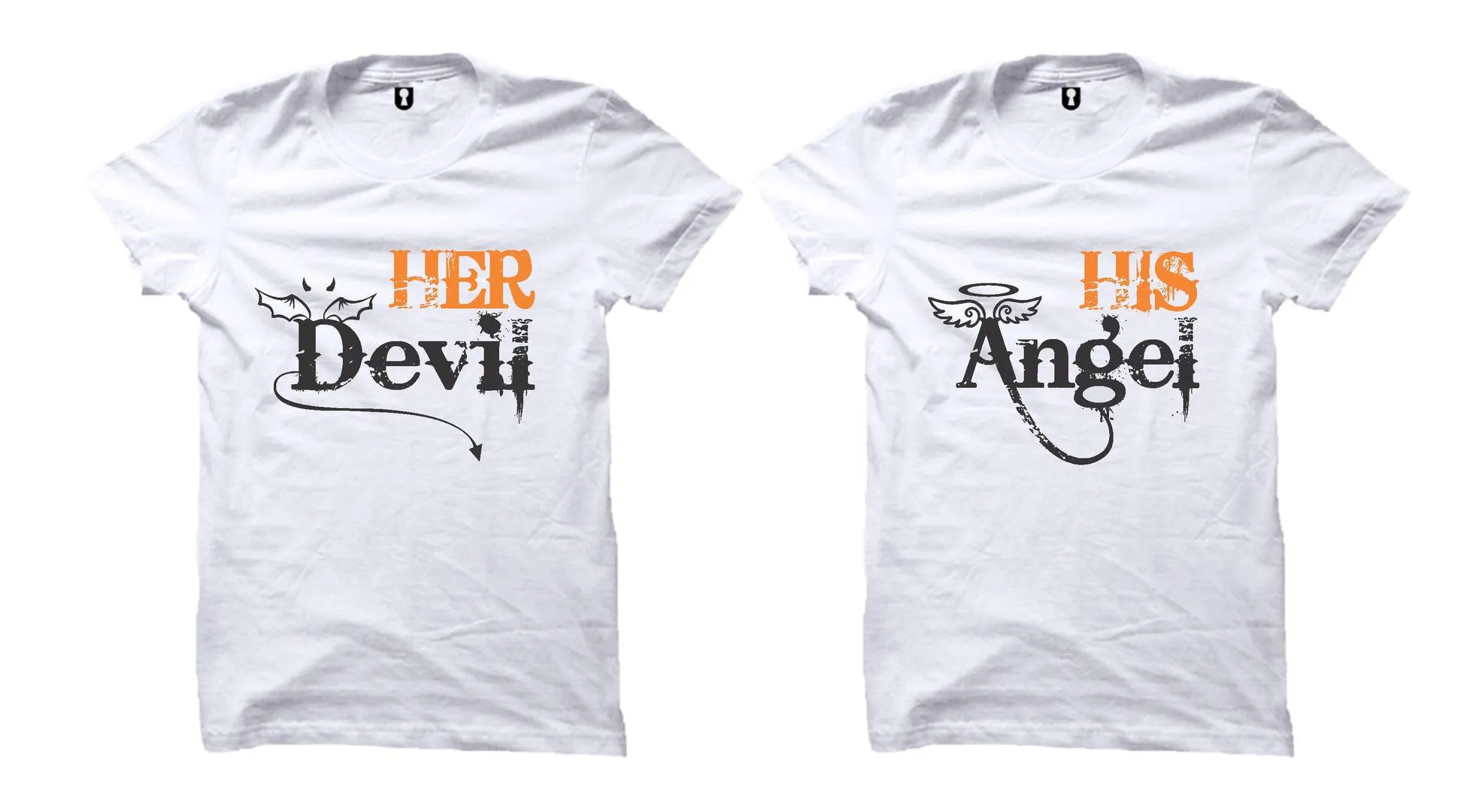 His Angel Her Devil Couple T-Shirt