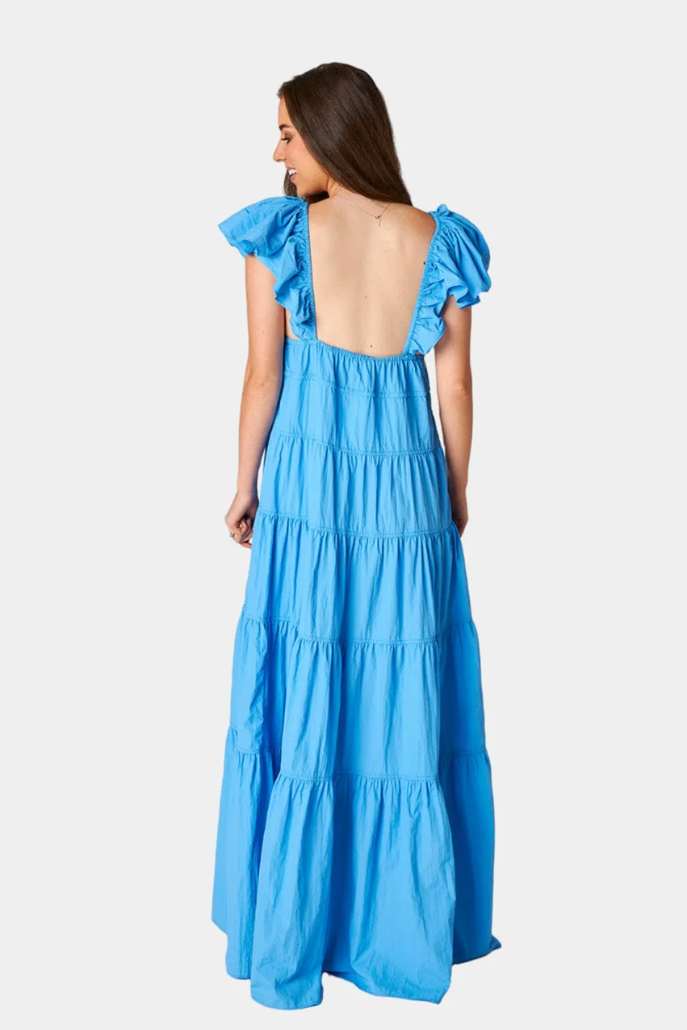 Holland Tiered Maxi Dress - Aquatic