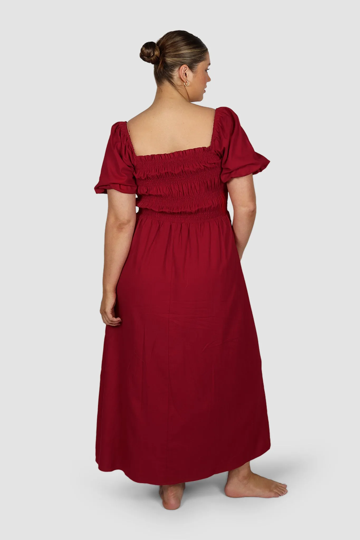 ISMAE MAXI DRESS RED