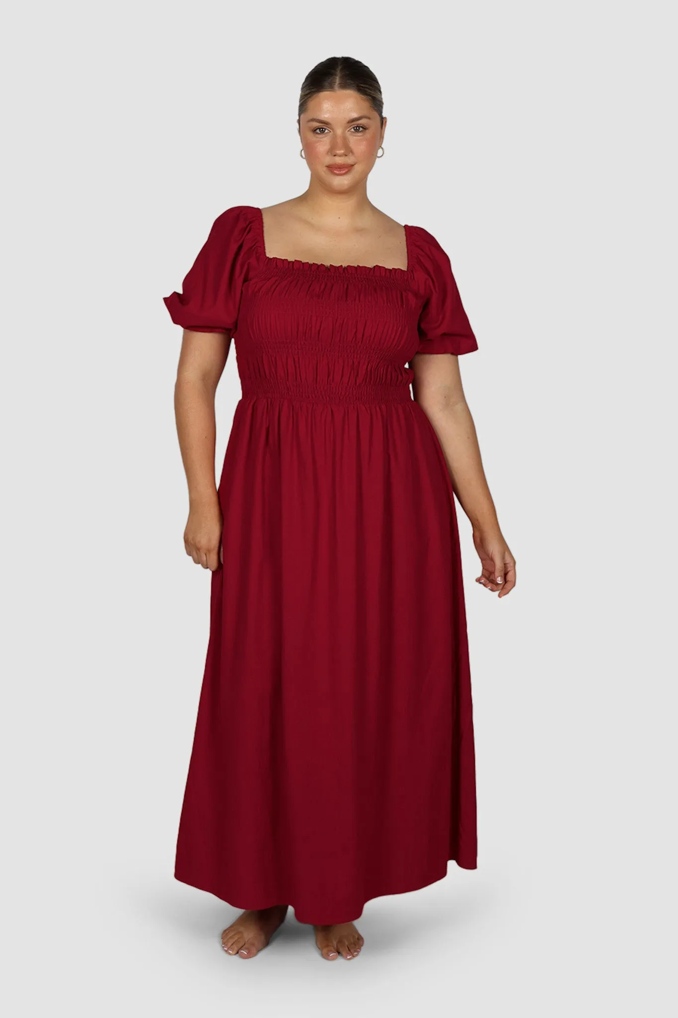 ISMAE MAXI DRESS RED