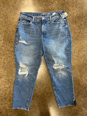 Jeans Straight By Old Navy In Blue, Size:14