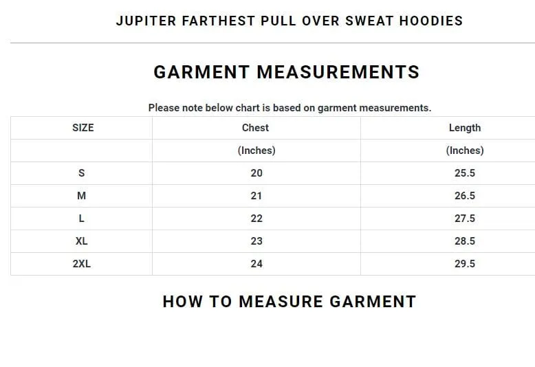 Jupiter Farthest Pull Over Sweat Hoodies