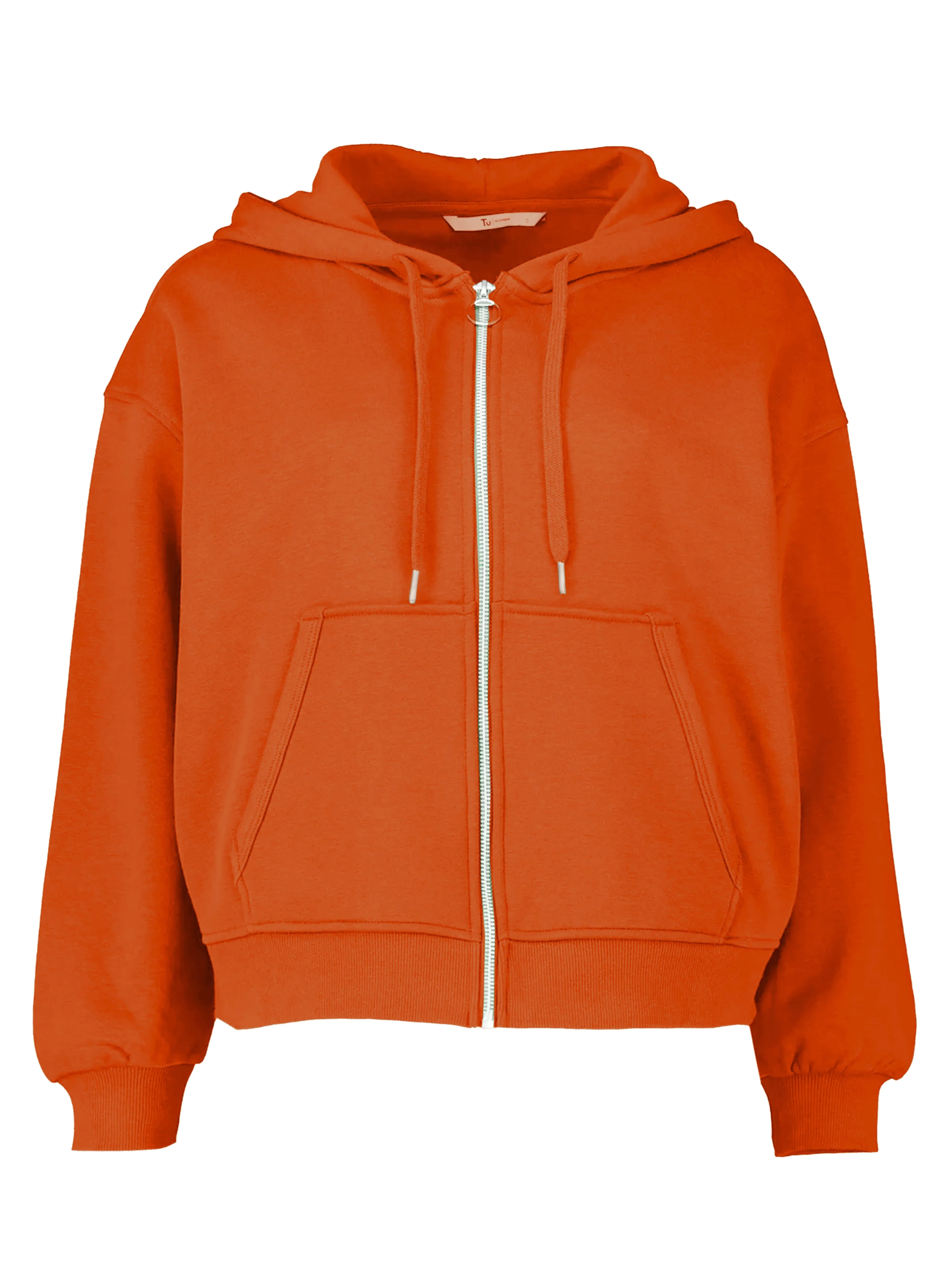 Ladies Zipper Hoodie-D-Brown