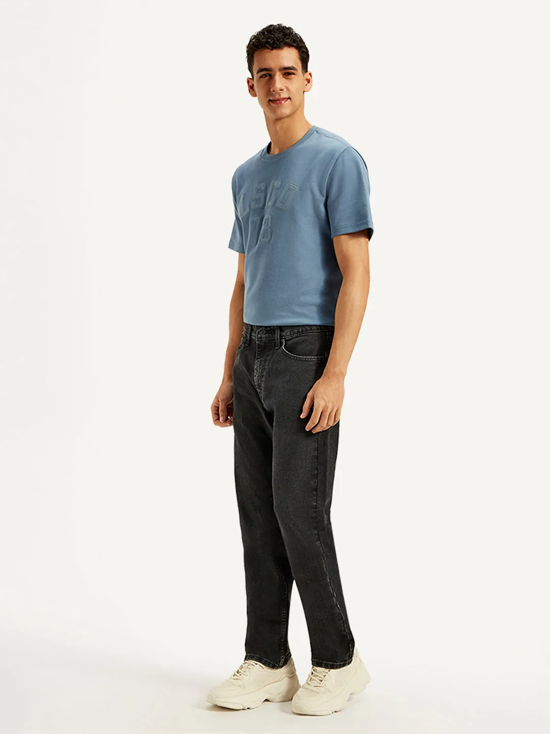 Men's 505 Regular Fit Black Jeans