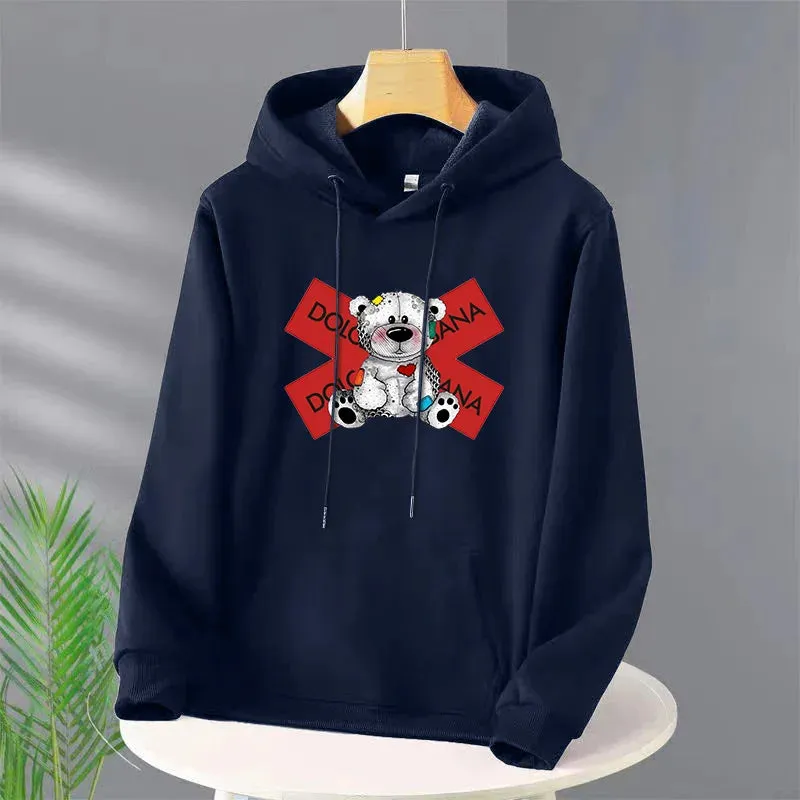 Men's Harajuku Y2k Hoodies Designer Pullover Hooded Sweatshirt for Male Luxury High Quality Vintage Trendy Casual Streetwear