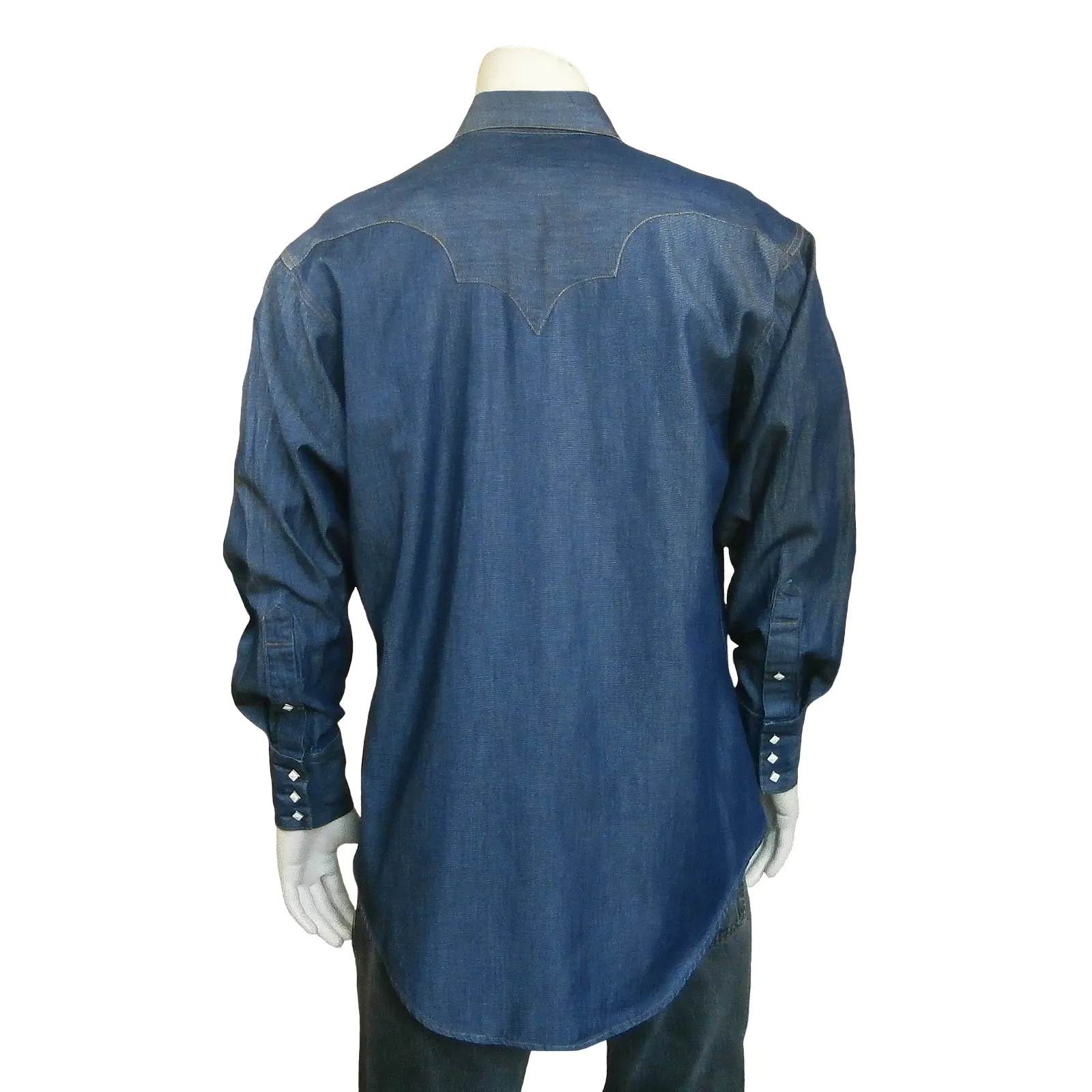 Men's Tencel Denim Sawtooth Western Shirt