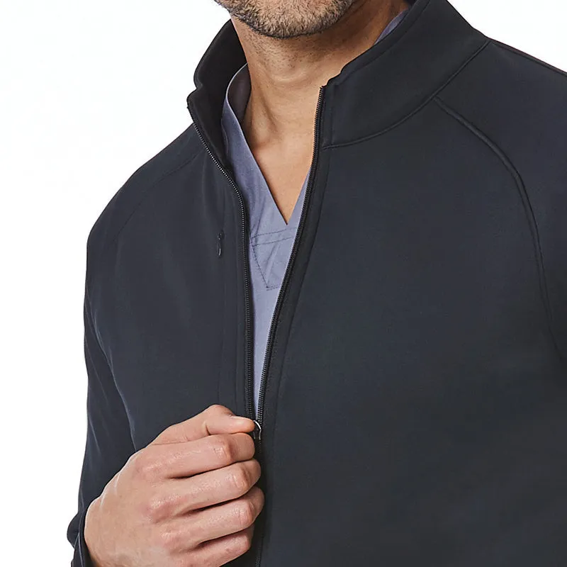 Mens Warm-Up Bonded Fleece Jacket / Black