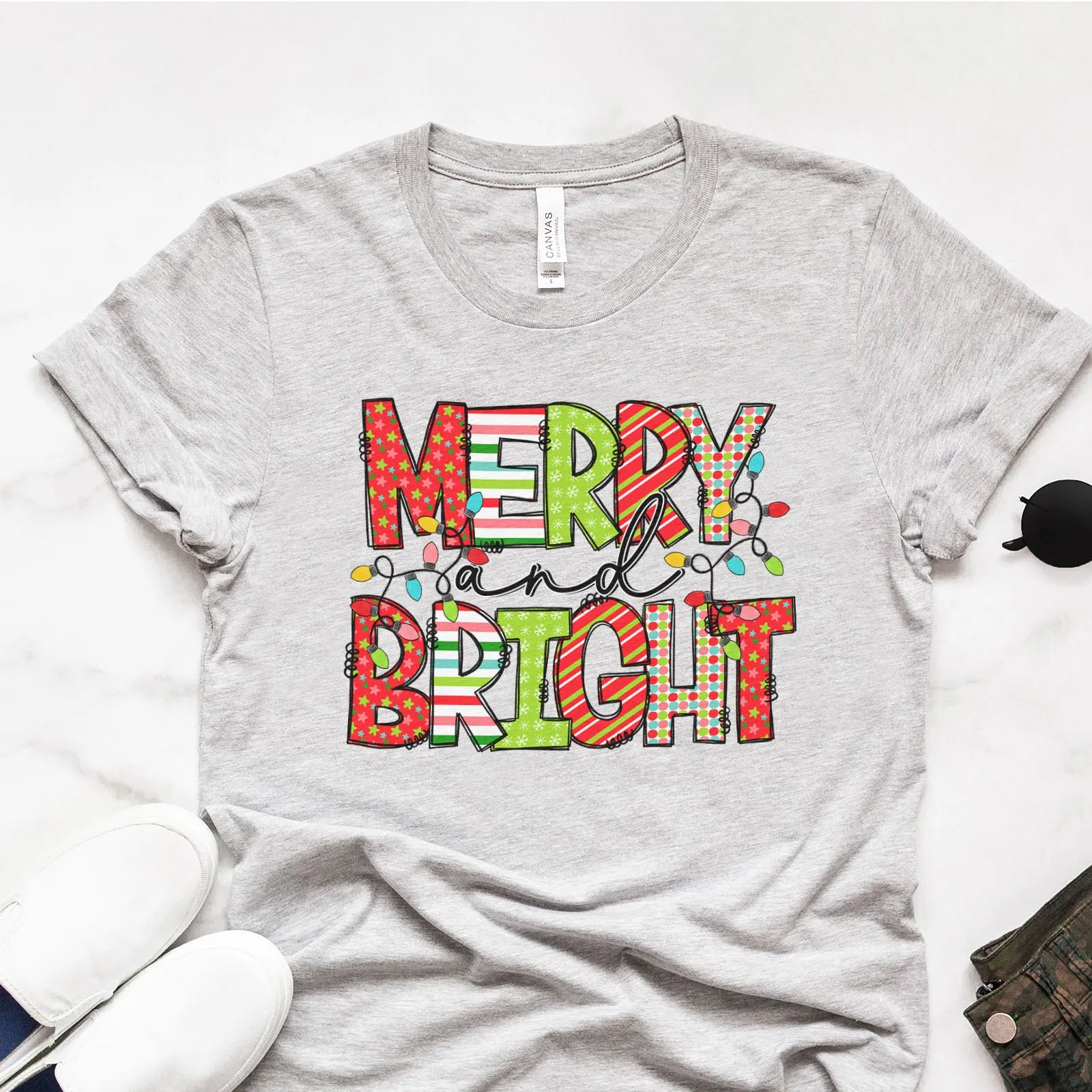 Merry and Bright Paper Craft Tee