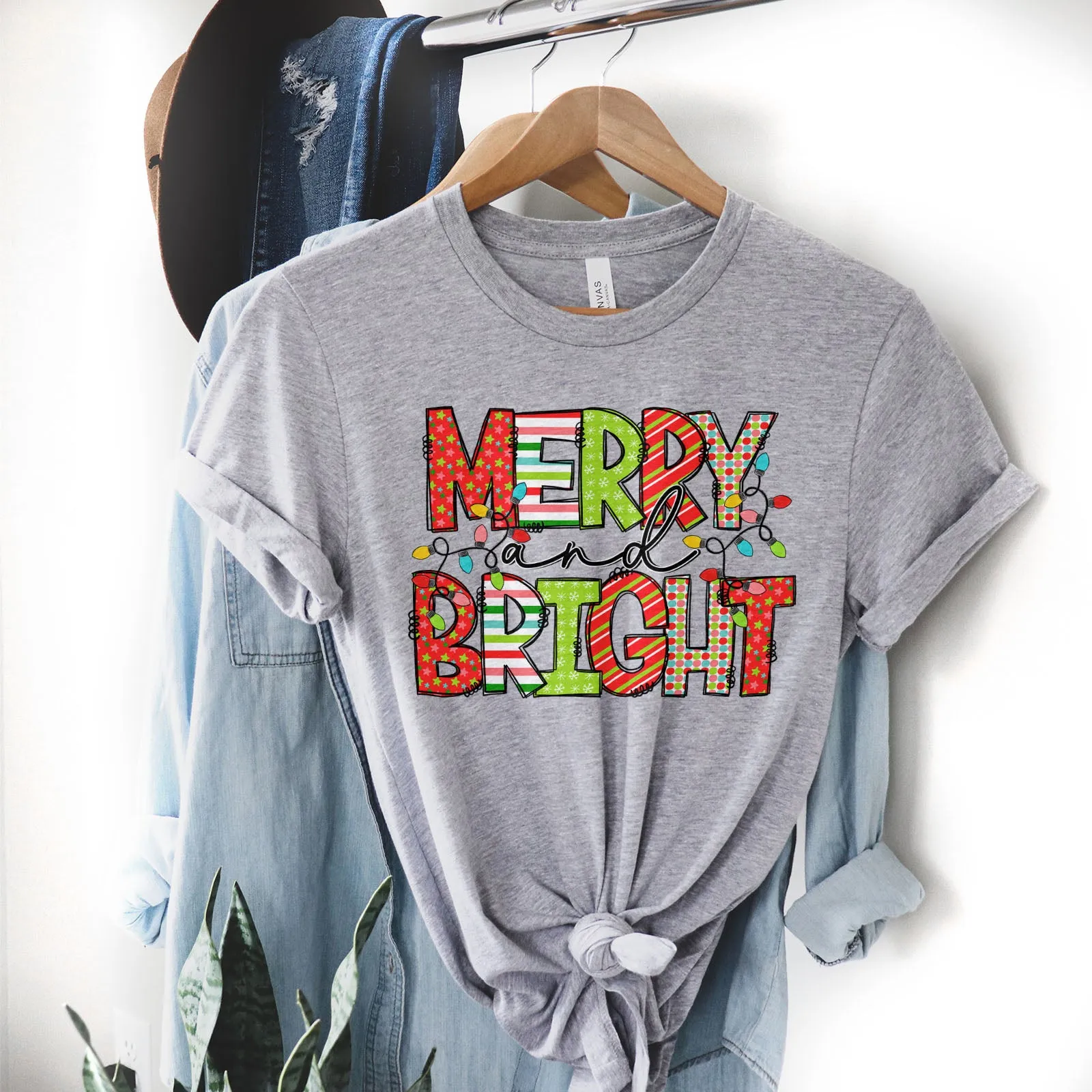 Merry and Bright Paper Craft Tee