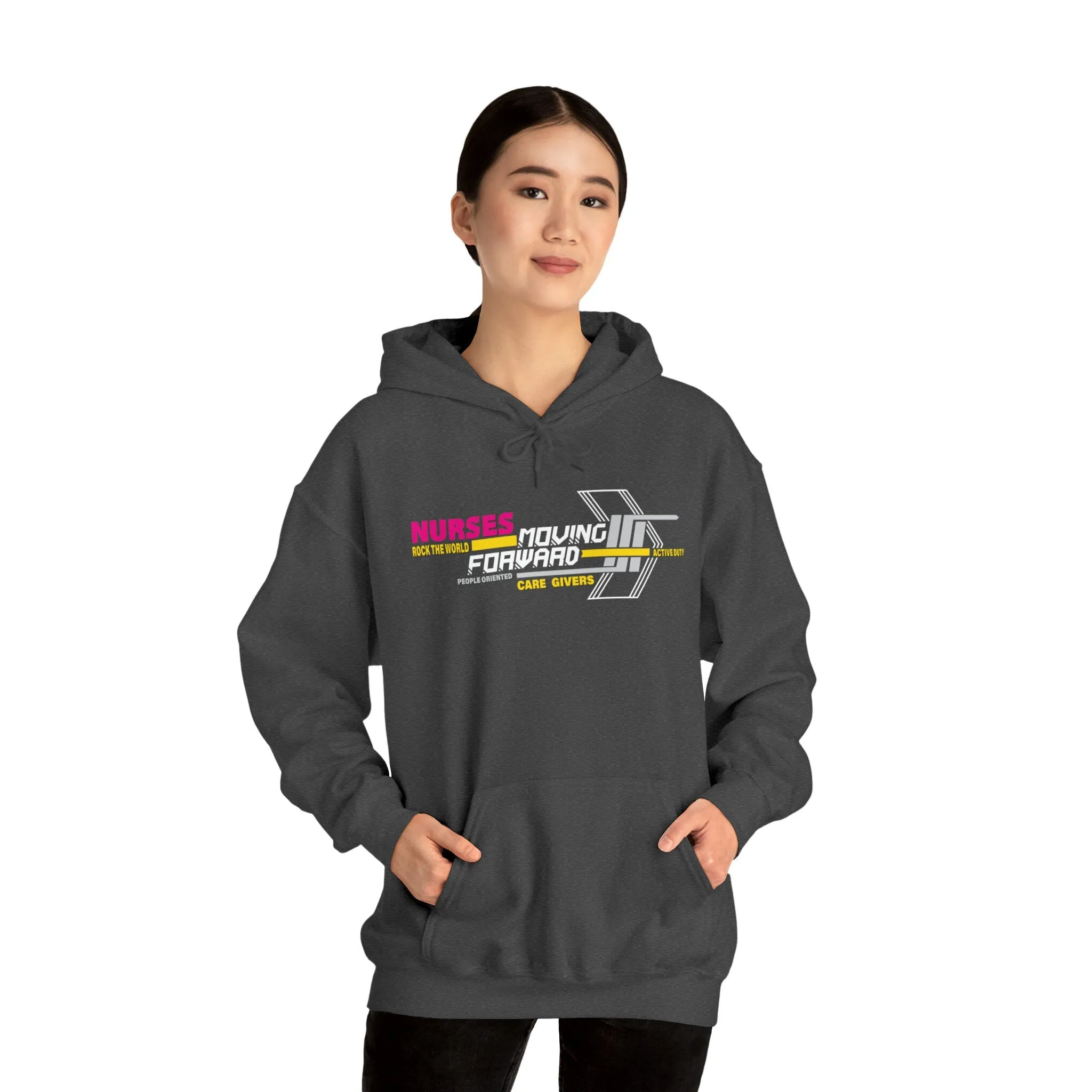 Nurses Rock Hoodies Motivational Sweatshirt Trendy Sweatshirt Positive Vibes Loose fit dress hoodies