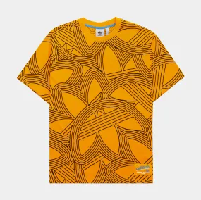 OAC All Over Print Tee Mens Tshirt (Yellow)