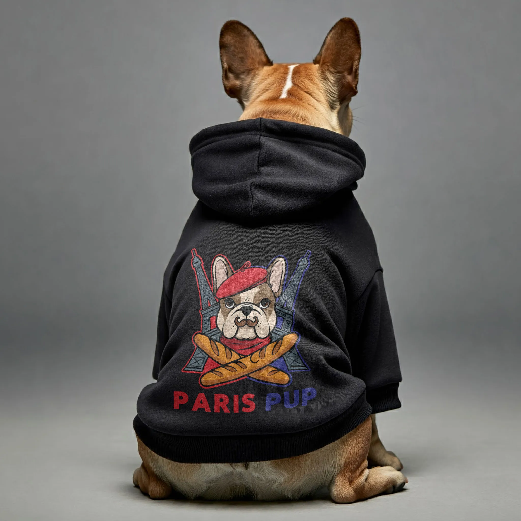 Paris Pup - Personalized French Bulldog Hoodies with Funny Quotes – Stylish, Cozy, and Premium 100% Cotton