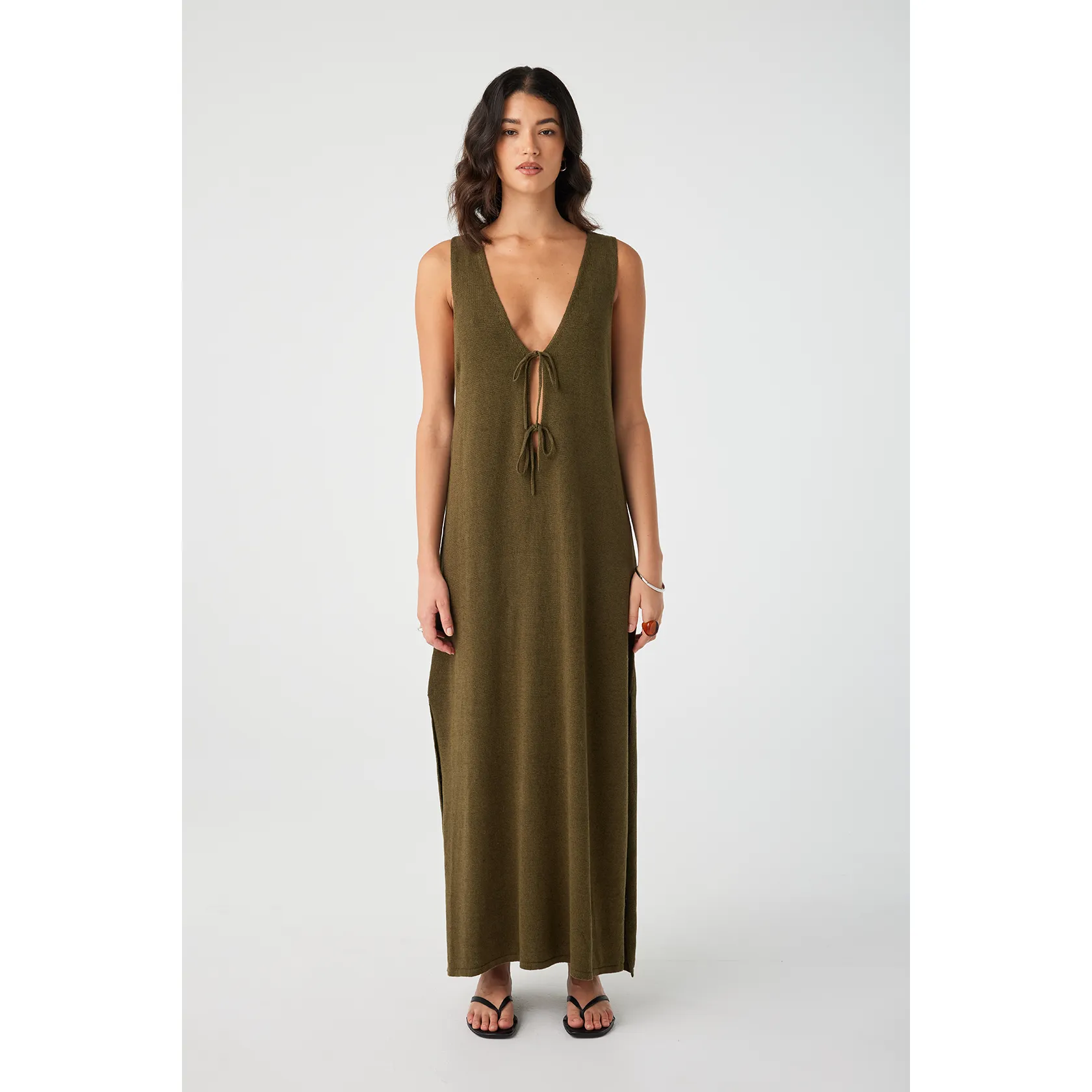 Poppy Maxi Dress - Olive