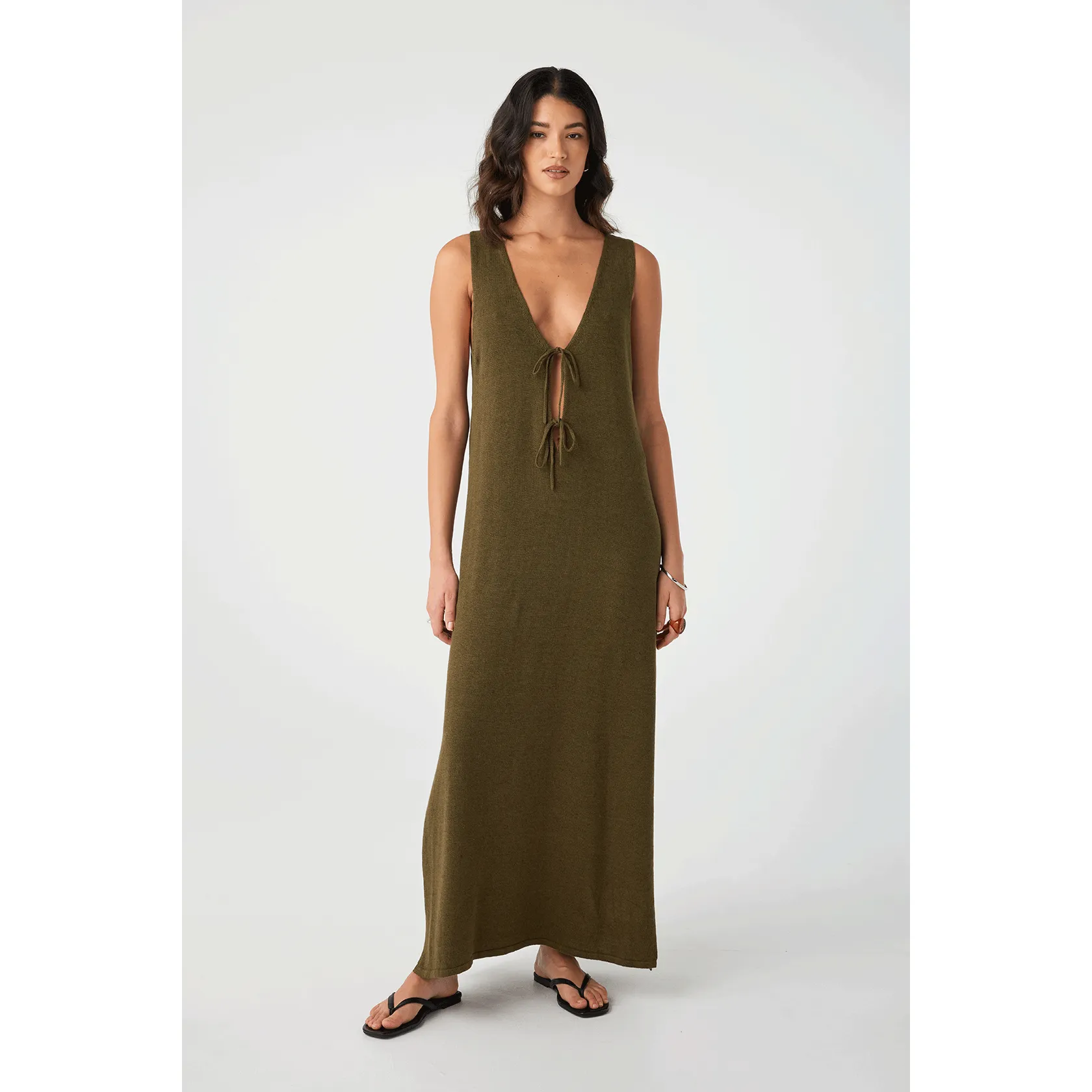 Poppy Maxi Dress - Olive