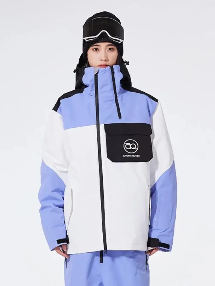 Retro 2025 Snowboard Jacket Women's Hooded Warm Outwear