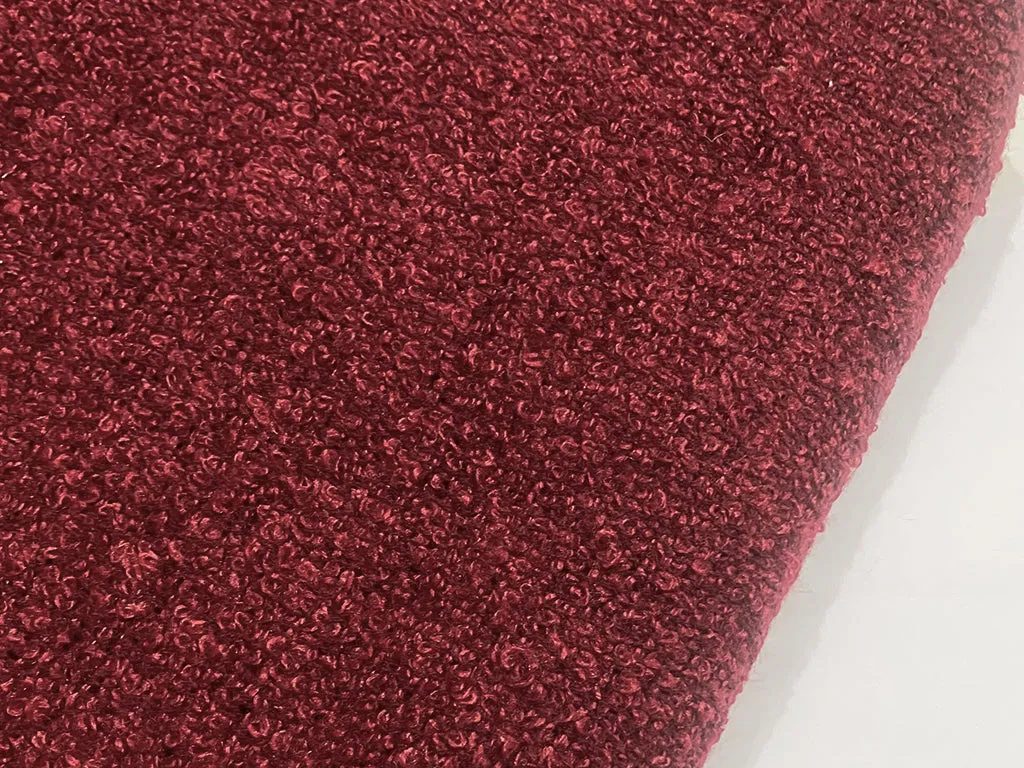 Ruby Red Woven Wool Fabric