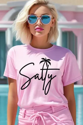 Salty Palm Graphic T Shirt