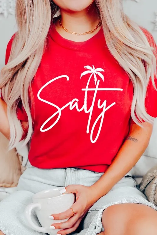 Salty Palm Graphic T Shirt