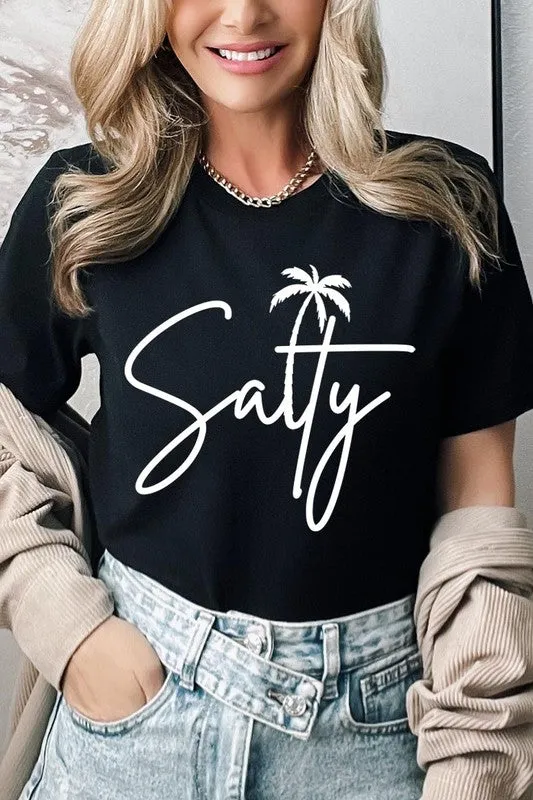 Salty Palm Graphic T Shirt