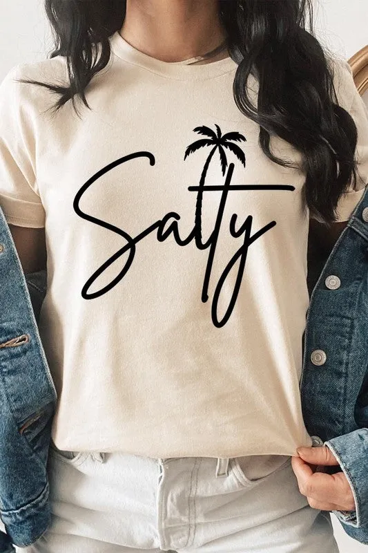 Salty Palm Graphic T Shirt