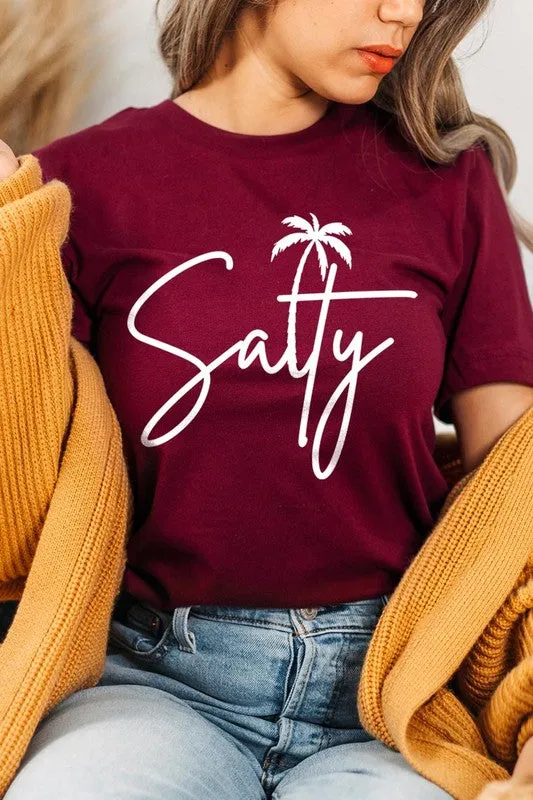 Salty Palm Graphic T Shirt