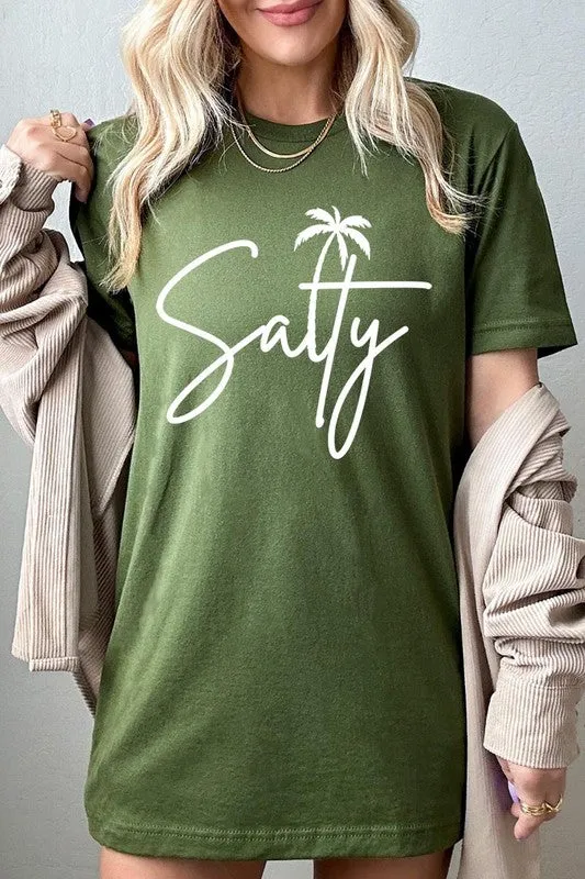 Salty Palm Graphic T Shirt