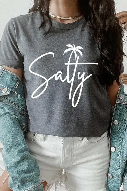 Salty Palm Graphic T Shirt