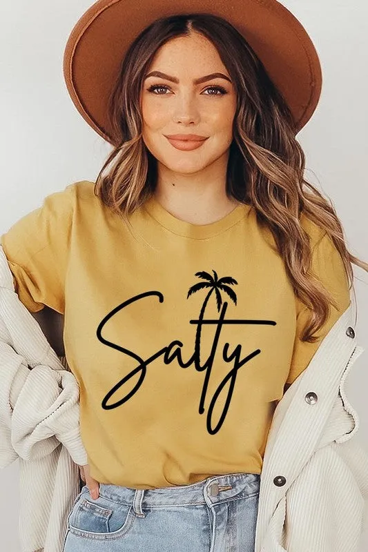 Salty Palm Graphic T Shirt