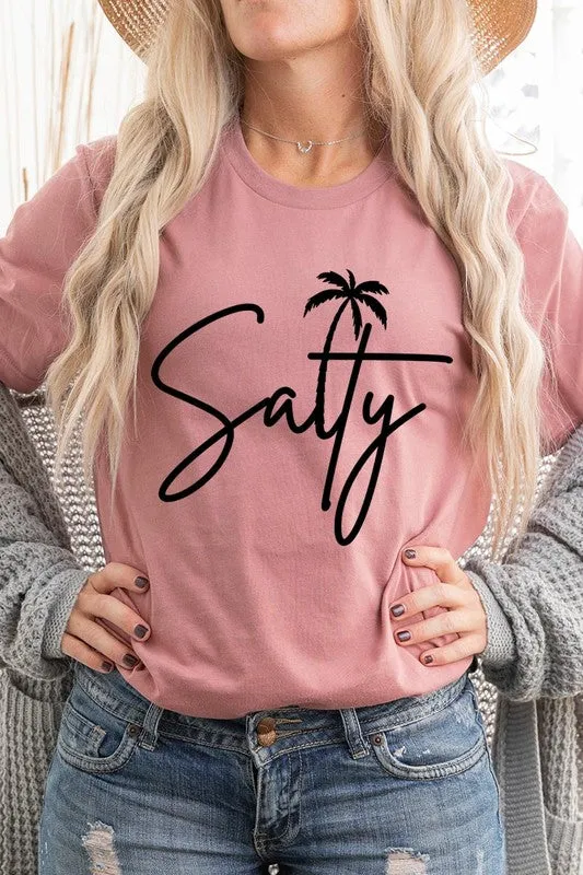 Salty Palm Graphic T Shirt