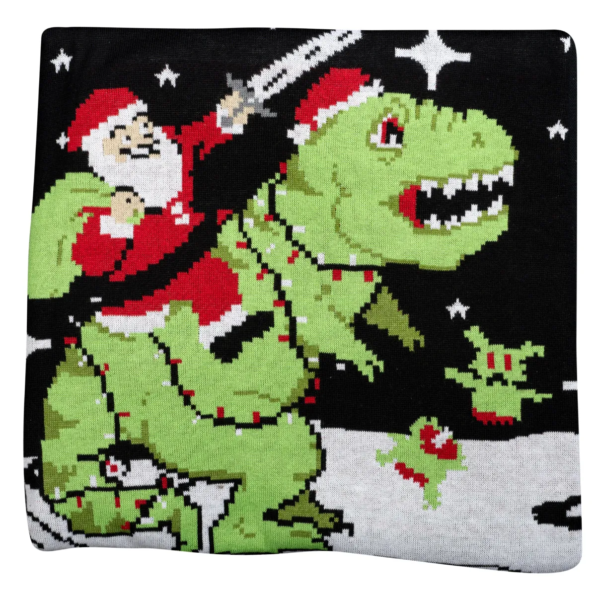 Santa Riding Trex Sweater