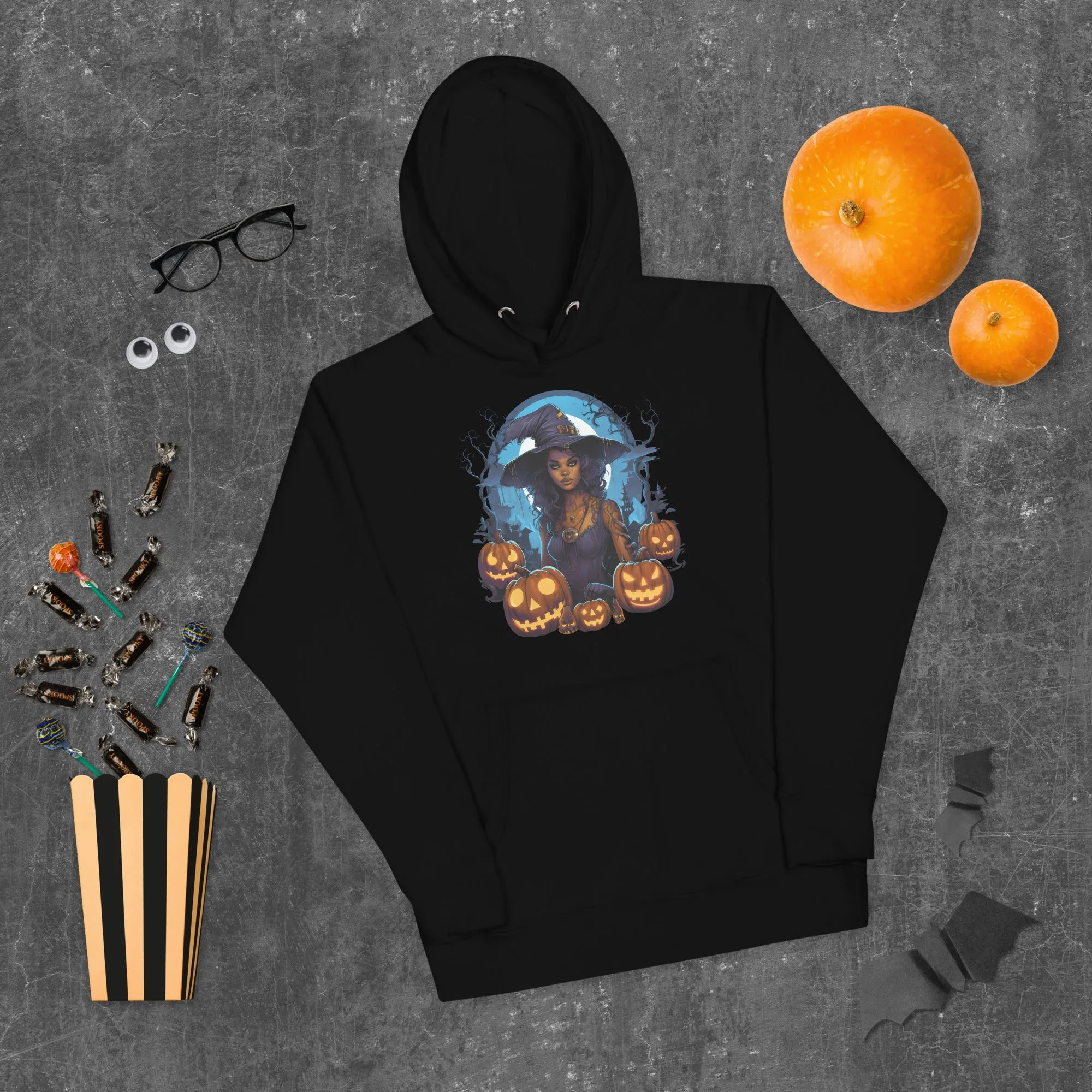 Spooky Chic: Halloween Witch Hoodies for Every Occasion 001