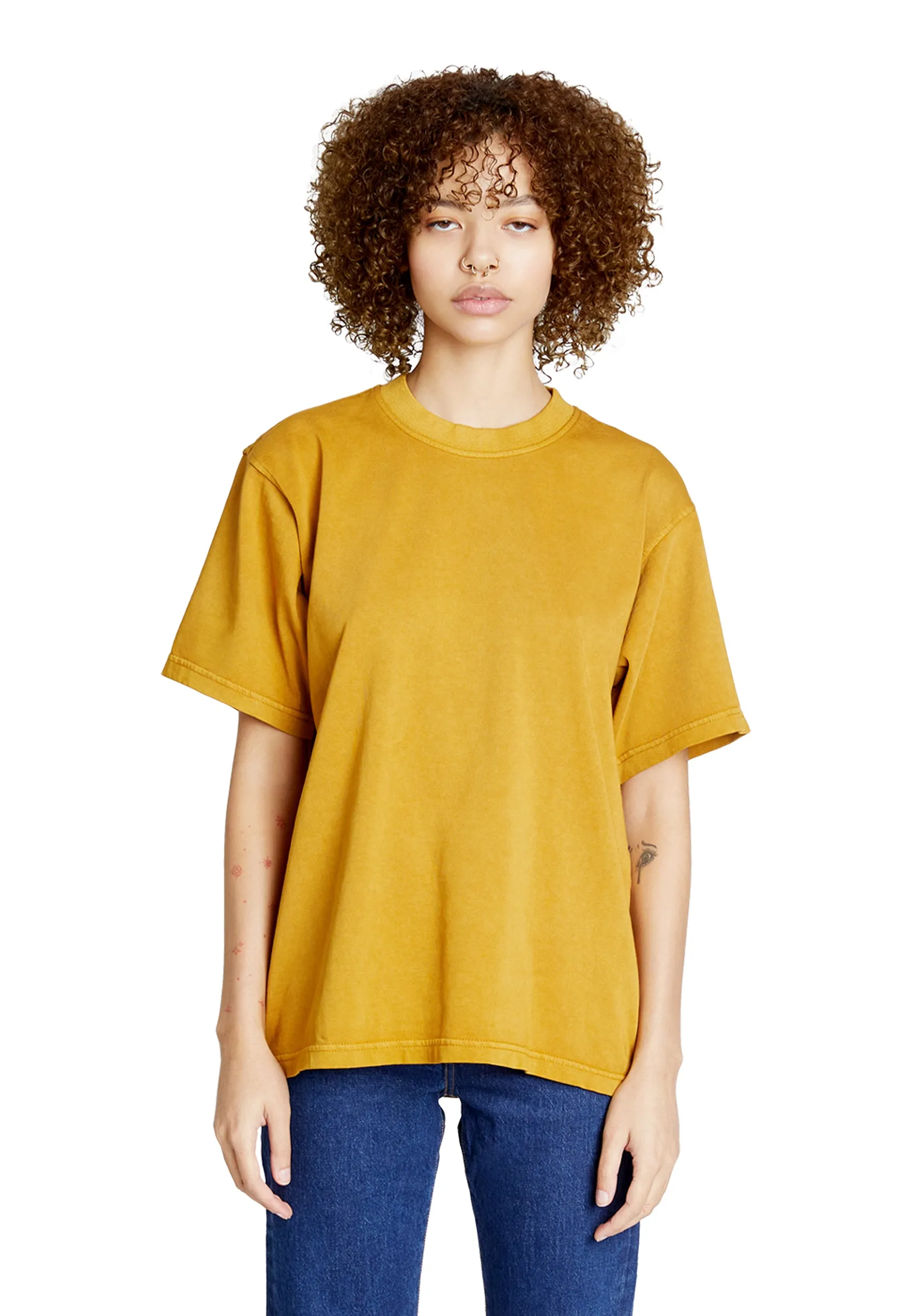 Streetwear Heavyweight Women Short Sleeve - Peanut Butter