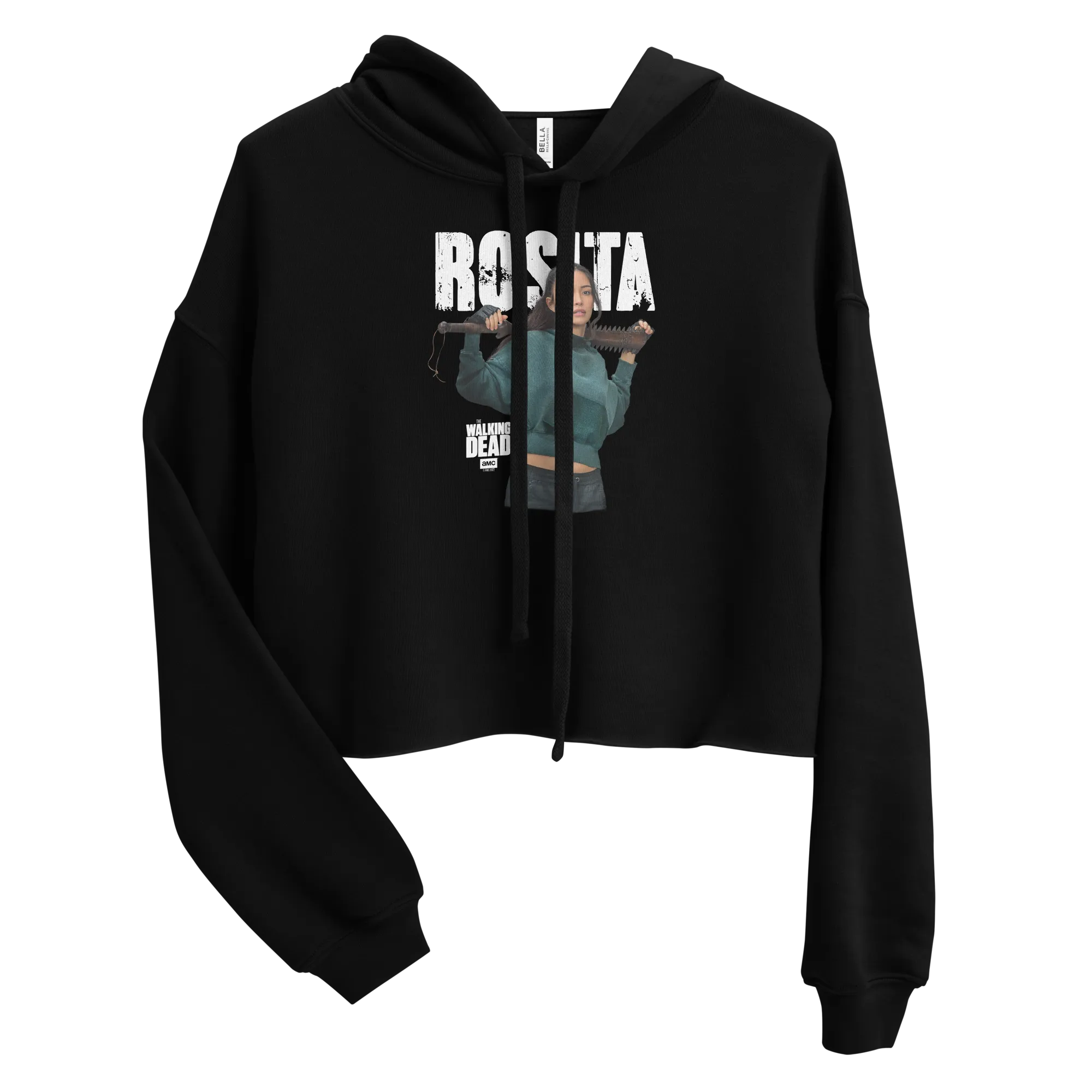 The Walking Dead Rosita Women's Fleece Crop Hooded Sweatshirt