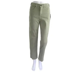 Veronica Beard Women's Blake Straight Leg Jeans Sage Green Sz 25