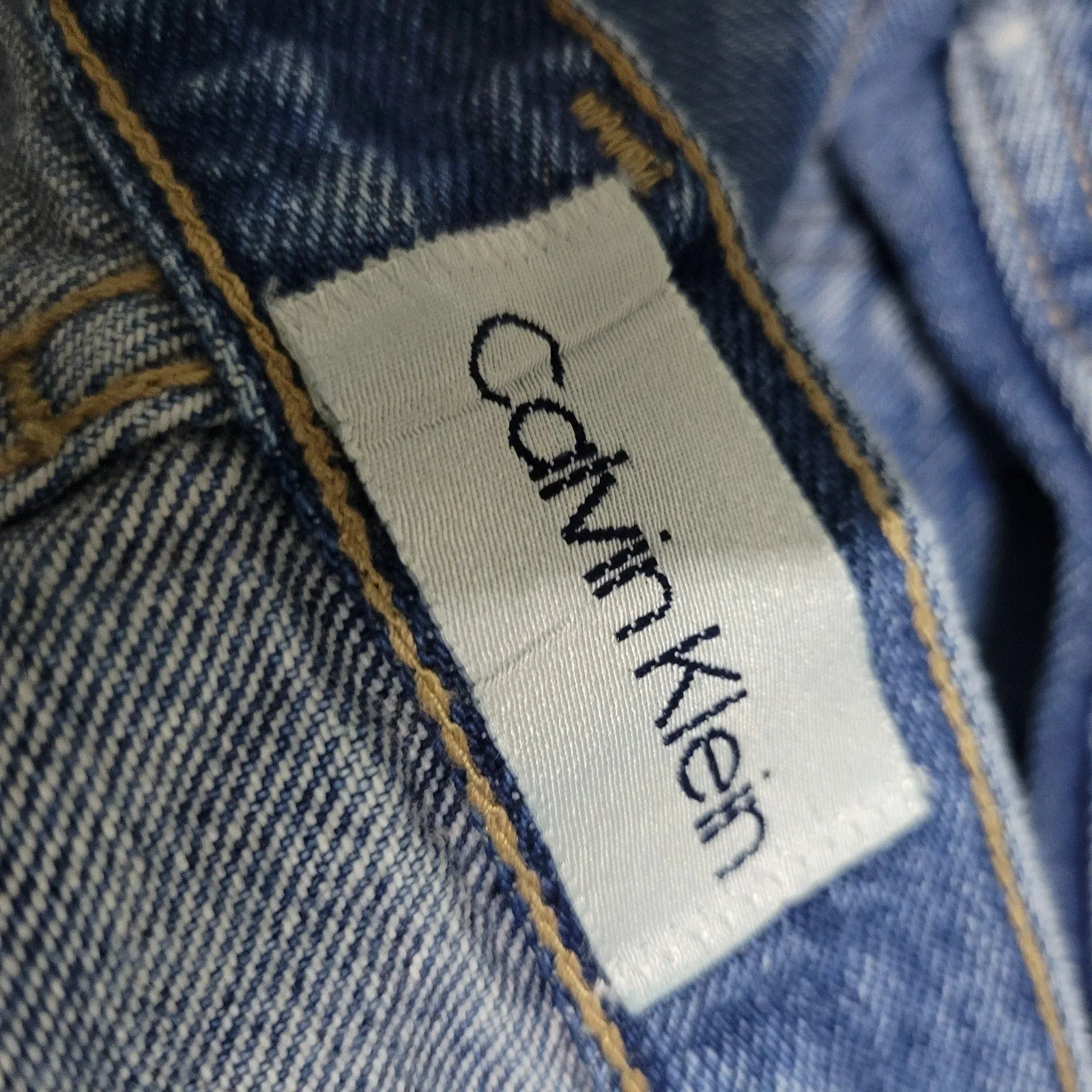 Vintage Calvin Klein Jeans High Waist Straight Leg Blue 80s Retro Cotton Denim 28 28x33