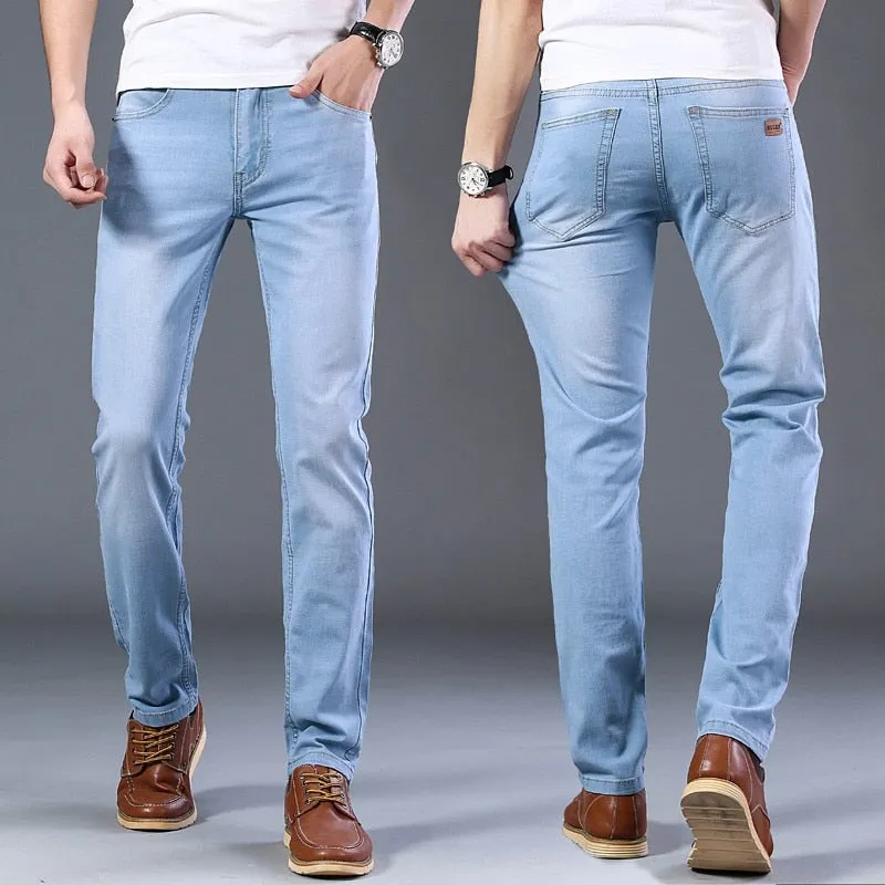 West Louis™ Casual Light Stretch Cotton Jeans